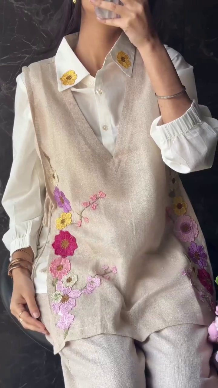 Jute Grace Co-ord Set – Effortless Elegance with Natural Charm