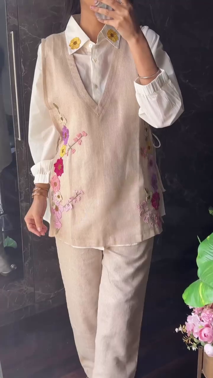 Jute Grace Co-ord Set – Effortless Elegance with Natural Charm