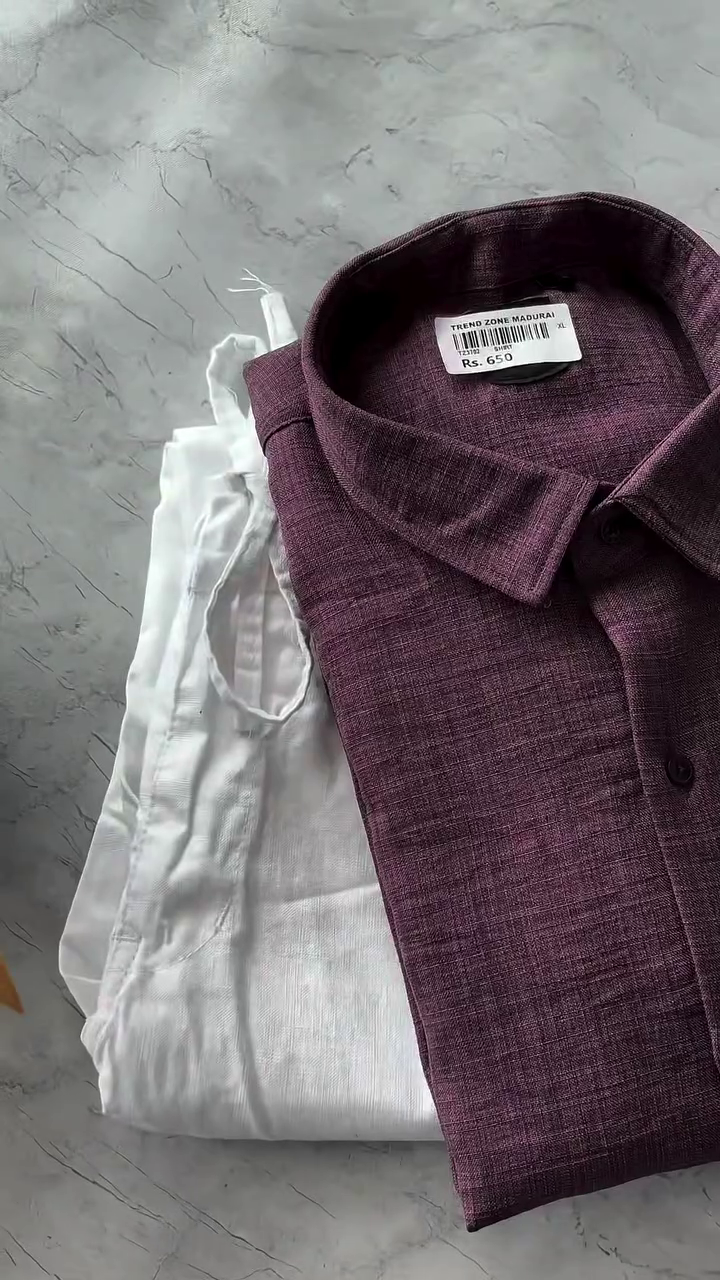 Elevate Your Casual Look: Maroon Solid Linen Shirt with Tailored Trousers