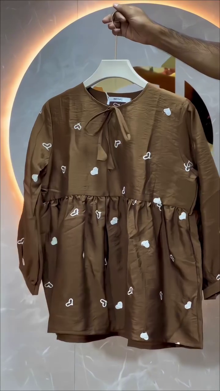 Essential Comfort: Brown Long-Sleeved Top for Men & Women