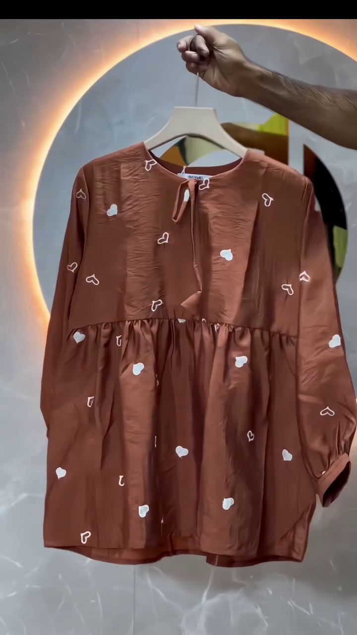 Essential Comfort: Brown Long-Sleeved Top for Men & Women