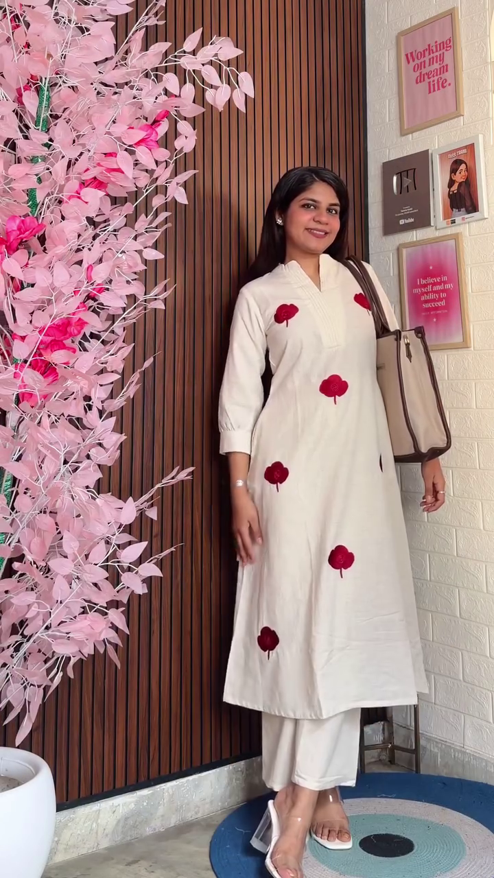 🤎 Sweet Sophistication: Bow Detail Brown Kurta Set