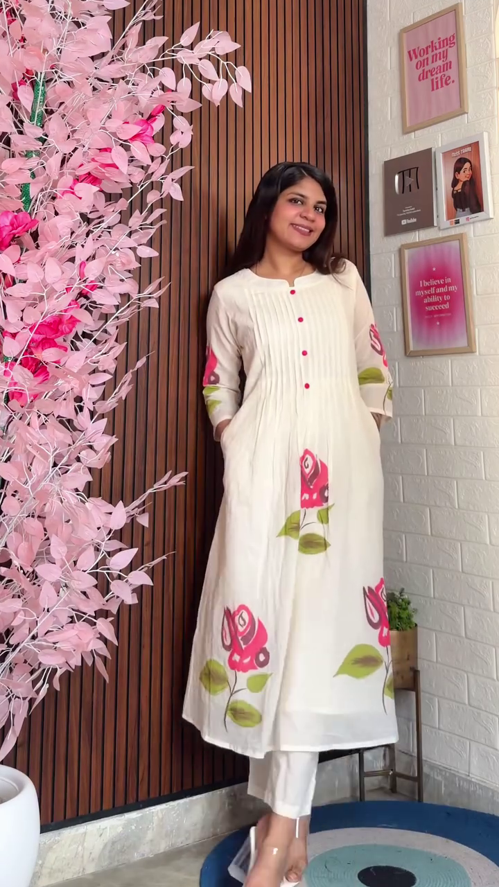 🤎 Sweet Sophistication: Bow Detail Brown Kurta Set