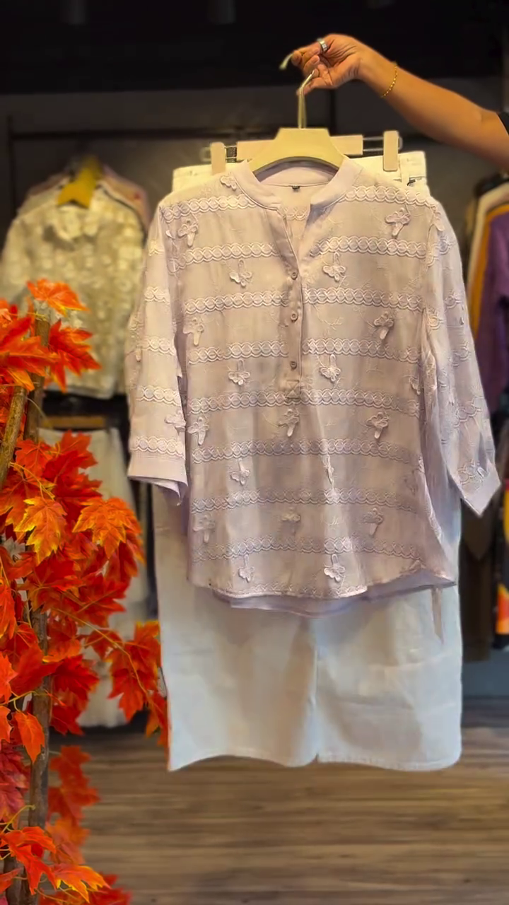 🌫️ Soft Serenity: Textured Pastel Co-Ord Set