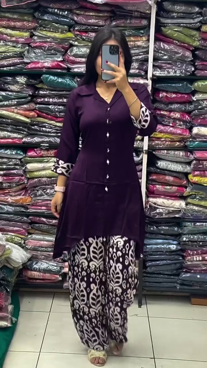 Classic Black & White Printed Co-Ord Set – Bold Contrast with Timeless Elegance