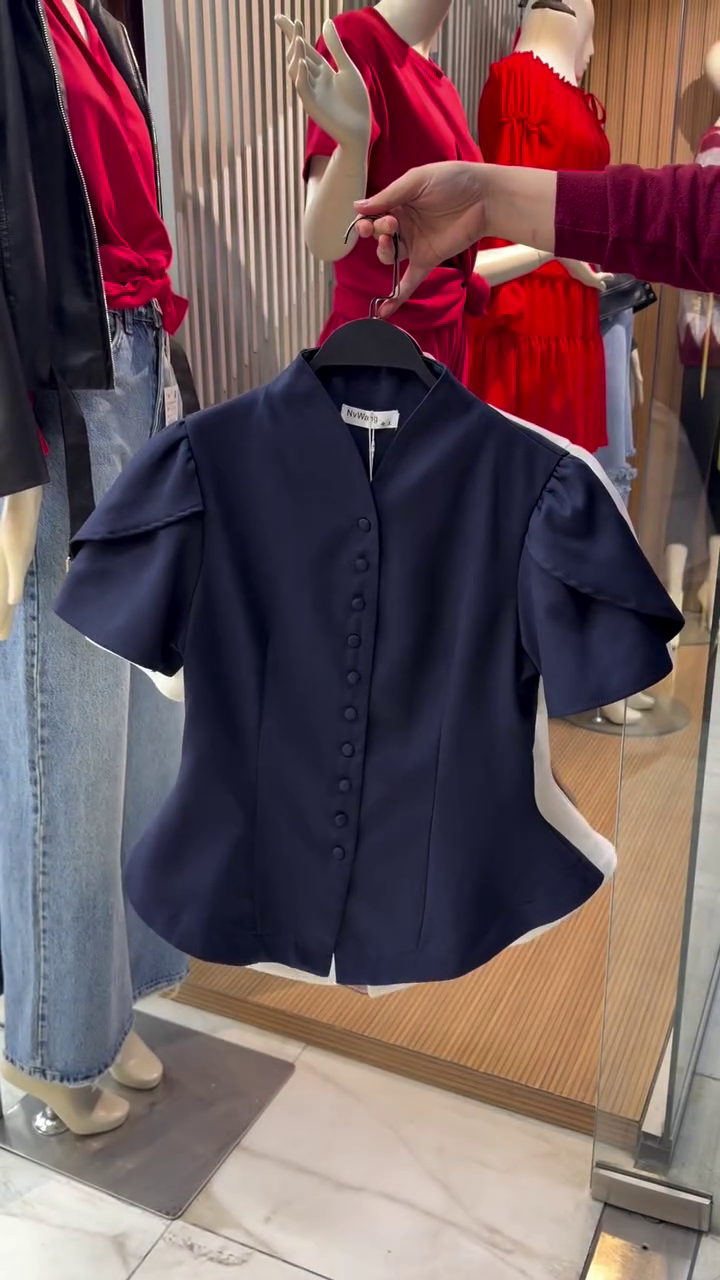 🤎 Mocha Luxe Puff Sleeve Top – Elegant Statement Blouse | Available in Multiple Colours, Designs & Sizes (XXS–XXL) ✨