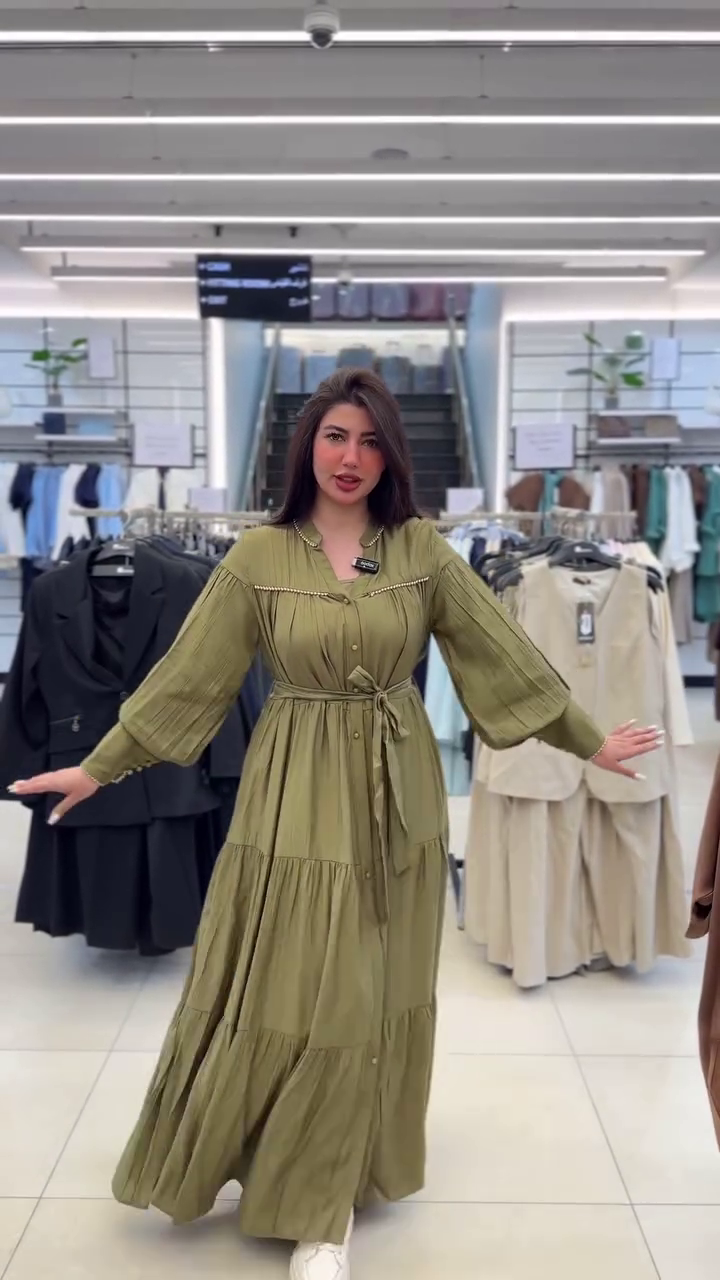 🌿 Timeless Grace Maxi Dress – Button-Down Tiered Elegance | Available in Multiple Colours, Designs & Sizes (XXS–XXL) ✨