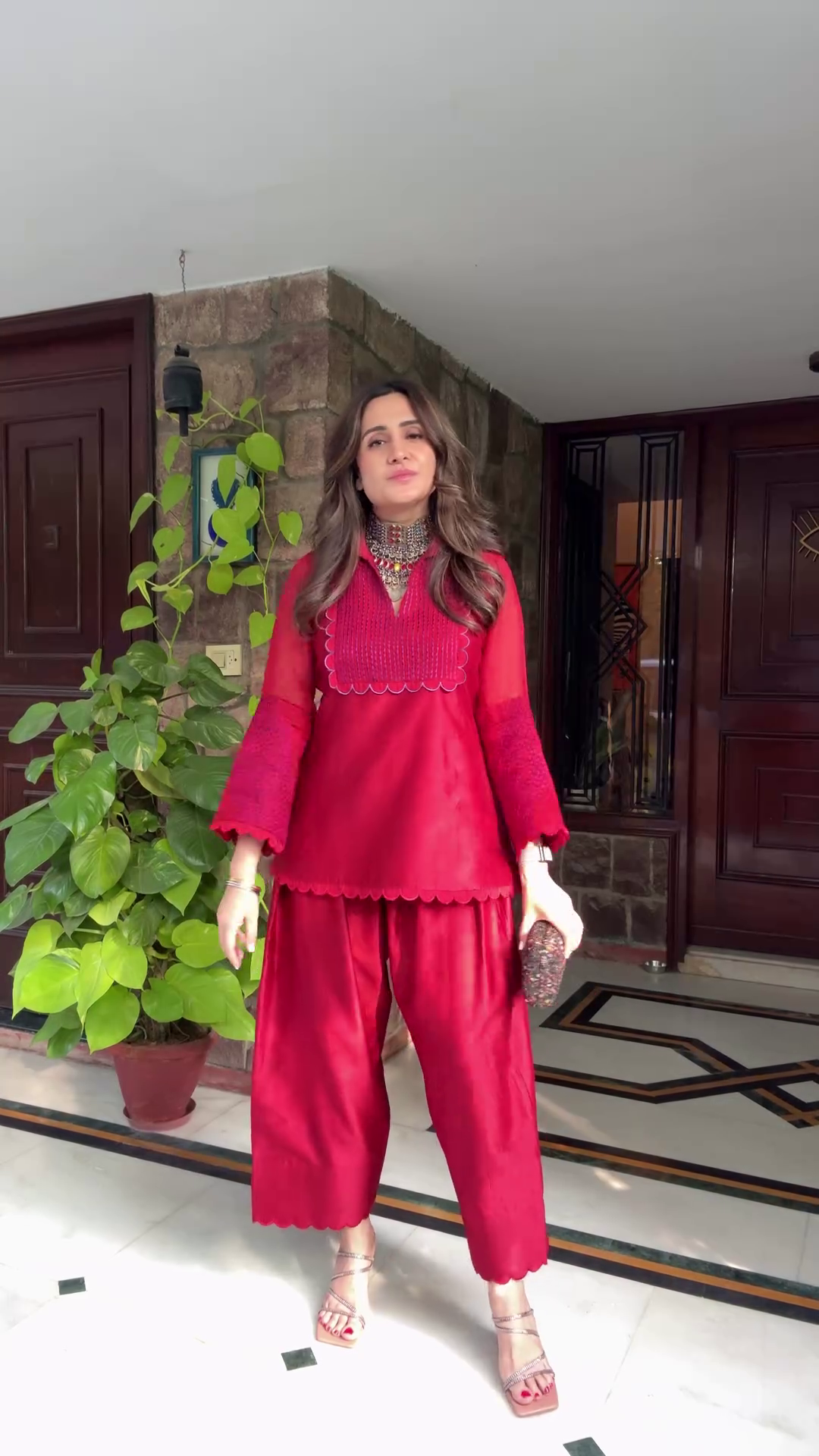 Elegant Farshi Co-ord Set – Effortless Ethnic Glamour