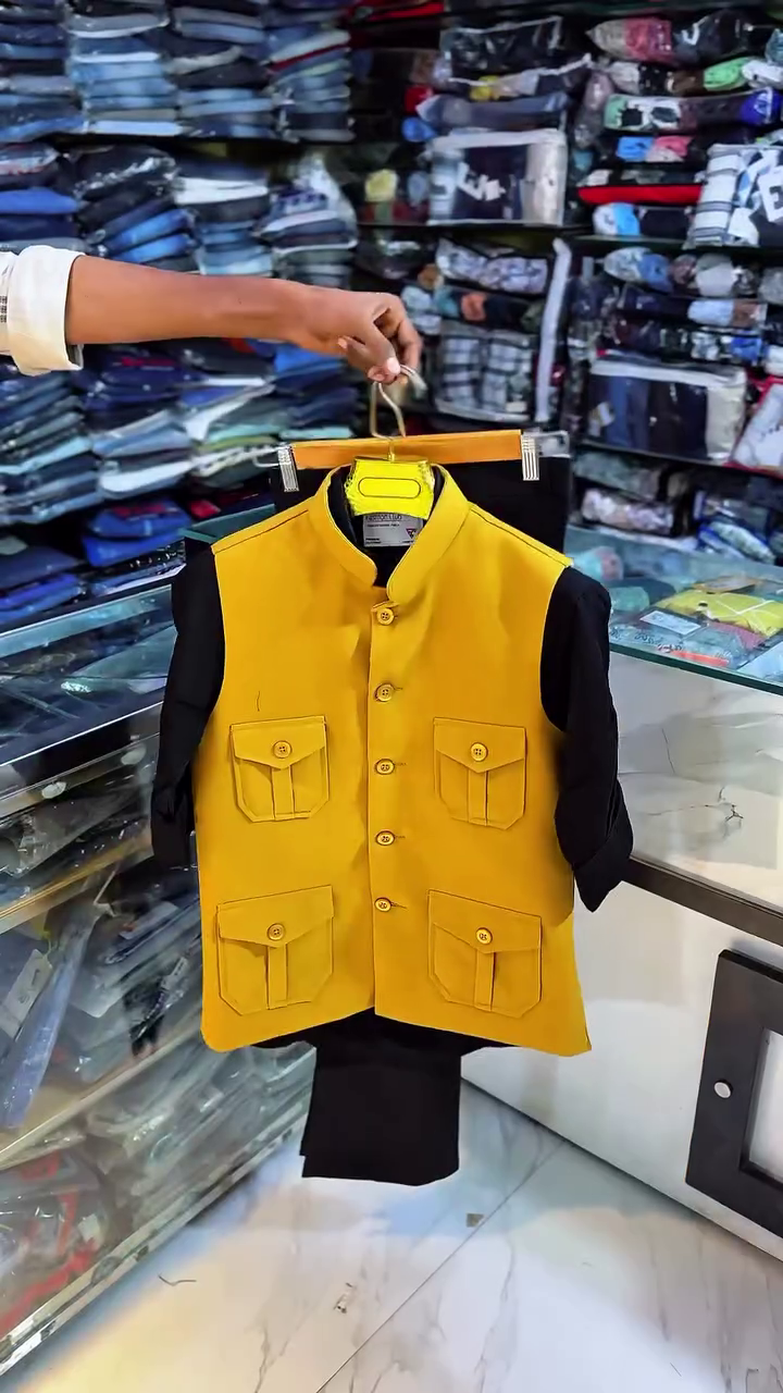 Ethnic Waistcoat Set – Classic Grey Nehru Jacket with Kurta Pajama 👦✨