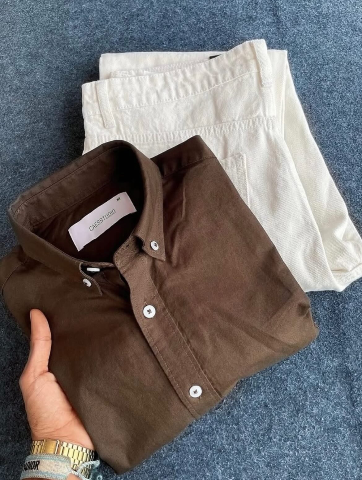 Fresh & Clean Look: Sky Blue Shirt with White Trousers Combo