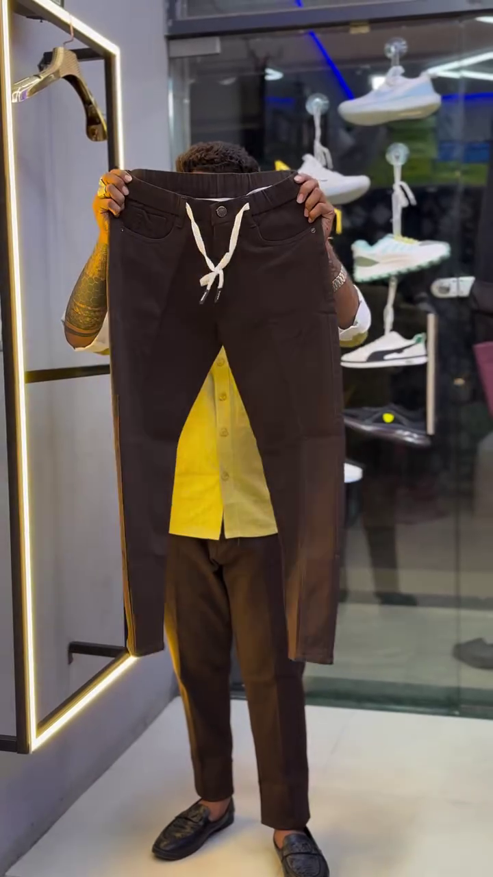 Smart Comfort: Premium Beige Drawstring Trousers for Everyday Style