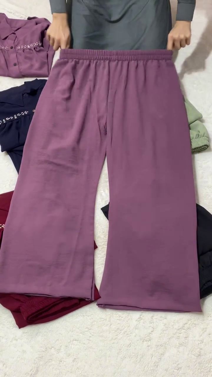 women’s Purple Co-Ord Set with Embroidered Shirt & Matching Trousers – Premium Style at Just ₹149